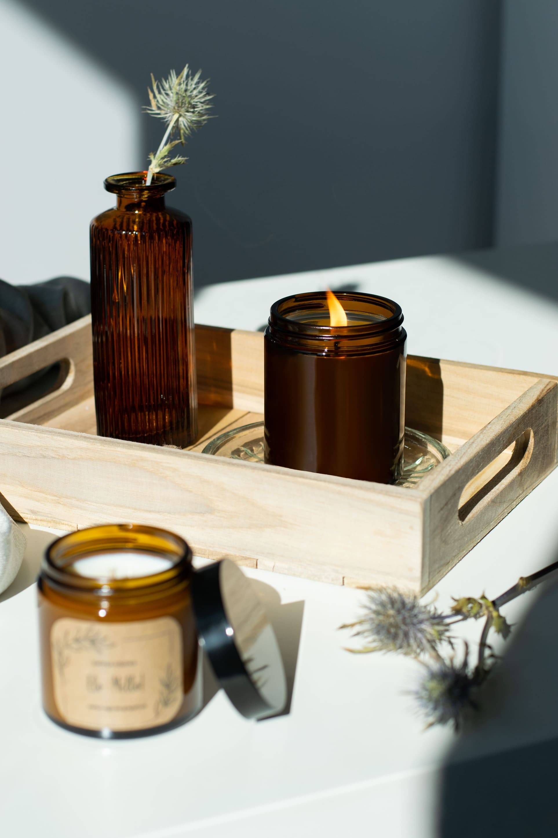 zestaw 4 zapachowych świec sojowych